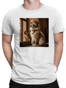 Regal Cat and Parrot Harmony Men's T-shirt