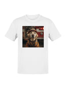 Courageous Canine Firefighter Men's T-shirt