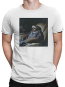 Sloth in Pajamas Lounging Relaxed Men's T-shirt