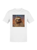 Retro Futuristic Sloth Grid Men's T-shirt