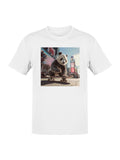 Panda Skateboarding Adventure Men's T-shirt