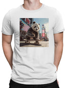 Panda Skateboarding Adventure Men's T-shirt