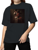 Regal Parrot in Pirate Attire Women's T-shirt