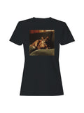 Tortie Cat on Velvet Sofa Women's T-shirt