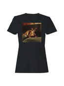 Tortie Cat on Velvet Sofa Women's T-shirt