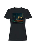 Moose in Diner Surreal Artwork Women's T-shirt
