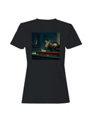 Moose in Diner Surreal Artwork Women's T-shirt