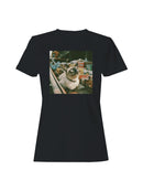 Market Cat Among Spice Boxes Women's T-shirt