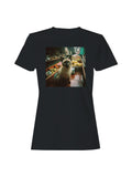 Cat in Floating Market Scene Women's T-shirt