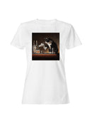 Feline Bartender Mixes a Martini Women's T-shirt
