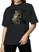 Majestic Owl in Royal Attire Women's T-shirt