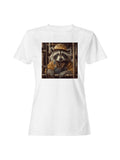 Construction Raccoon Worker Art Women's T-shirt