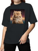 Retro Futuristic Cat Vision Women's T-shirt