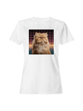 Retro Futuristic Cat Vision Women's T-shirt