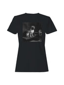Pug on Vintage Gym Bench Women's T-shirt