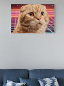 Retro Futuristic Cat Vibes UN Poster