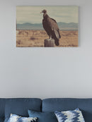 Desert Vulture Vintage Landscape UN Poster