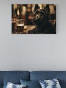 Pub Pup: Black Dog and Beer UN Poster