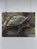 Turtle with Colorful Beads Delight UN Poster