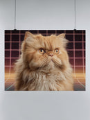Retro Futuristic Cat Vision UN Poster