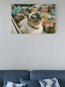 Market Cat Among Spice Boxes UN Poster