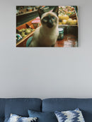 Cat in Floating Market Scene UN Poster