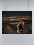 Bulldog Scream at Sunset Bridge UN Poster