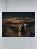 Bulldog Scream at Sunset Bridge UN Poster