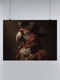 Regal Parrot in Pirate Attire UN Poster