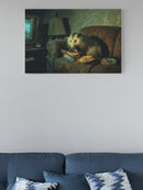 Cozy Opossum Snack Time Vibes UN Poster