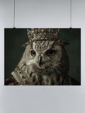 Majestic Owl in Royal Attire UN Poster