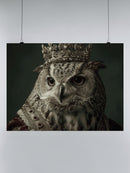 Majestic Owl in Royal Attire UN Poster