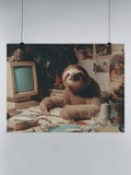 Sloth's Retro Office Vibes UN Poster