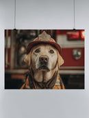 Courageous Canine Firefighter UN Poster