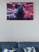 DJ Piggy Beats in Neon Vibe UN Poster