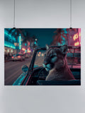 Night Drive with Panther UN Poster