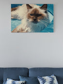 Cool Cat Relaxing in Pool UN Poster