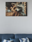 Streetwise Raccoon in Leather UN Poster