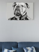 Noble Bulldog Officer Portrait UN Poster