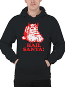 Hail Santa Devilish Holiday Spirit Men's Hoodie