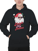 Sleigh My Name Santa Design Men's Hoodie