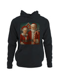Santa and Mrs. Claus at North Pole Men's Hoodie