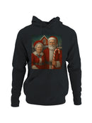 Santa and Mrs. Claus at North Pole Men's Hoodie