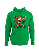 Santa, Elf, Reindeer Holiday Cheer Men's Hoodie