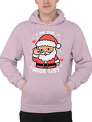 Santa on the Nice List Men's Hoodie