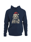 Cozy Christmas Sloth with Cocoa Men's Hoodie