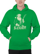 Santa Rock Sleigher Graphic Men's Hoodie