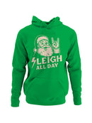 Rockin' Santa Sleigh All Day Men's Hoodie