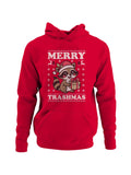 Merry Trashmas Raccoon Sweater Men's Hoodie
