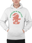 Gingerbread "Catch Me" Holiday Fun Men's Hoodie